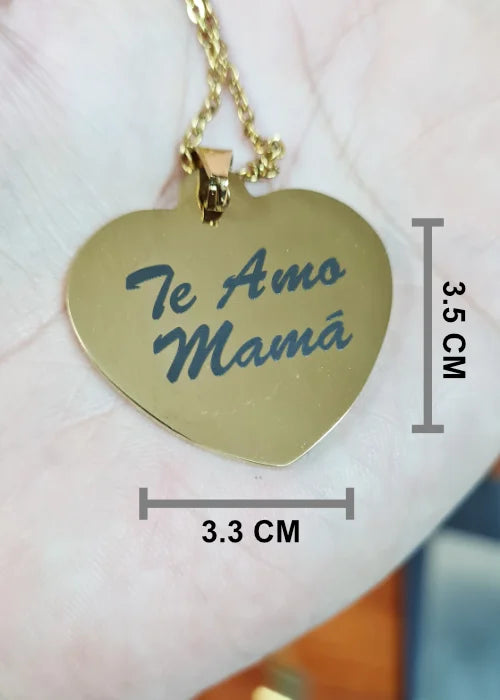 Dije Corazon Dorado Medidas