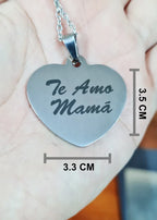 Dije Corazon Plateado Medidas
